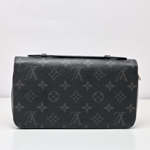 Louis Vuitton Zippy XL Wallet – Monogram Eclipse Canvas,.